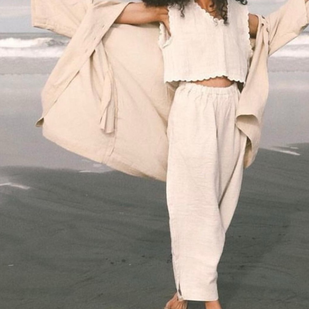 Dazed but Amazed French Linen Mix Pants